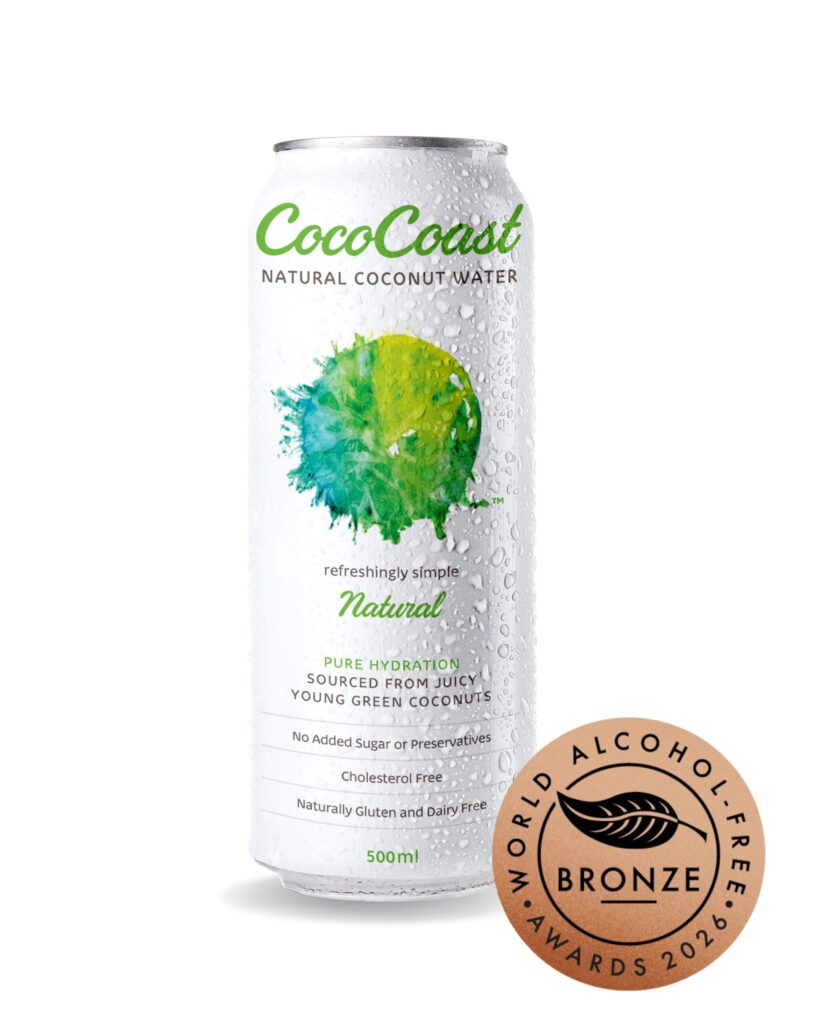 CocoCoast Natural Coconut Water awarded Bronze at World Alcohol-Free Awards 2026